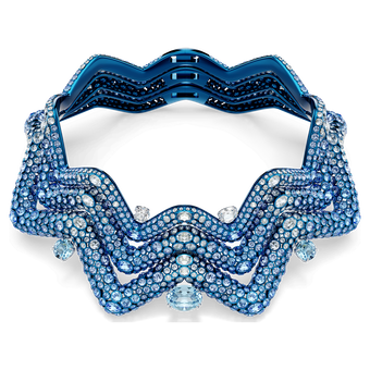 swarovski sublima choker statement mixed cuts blue blue finish