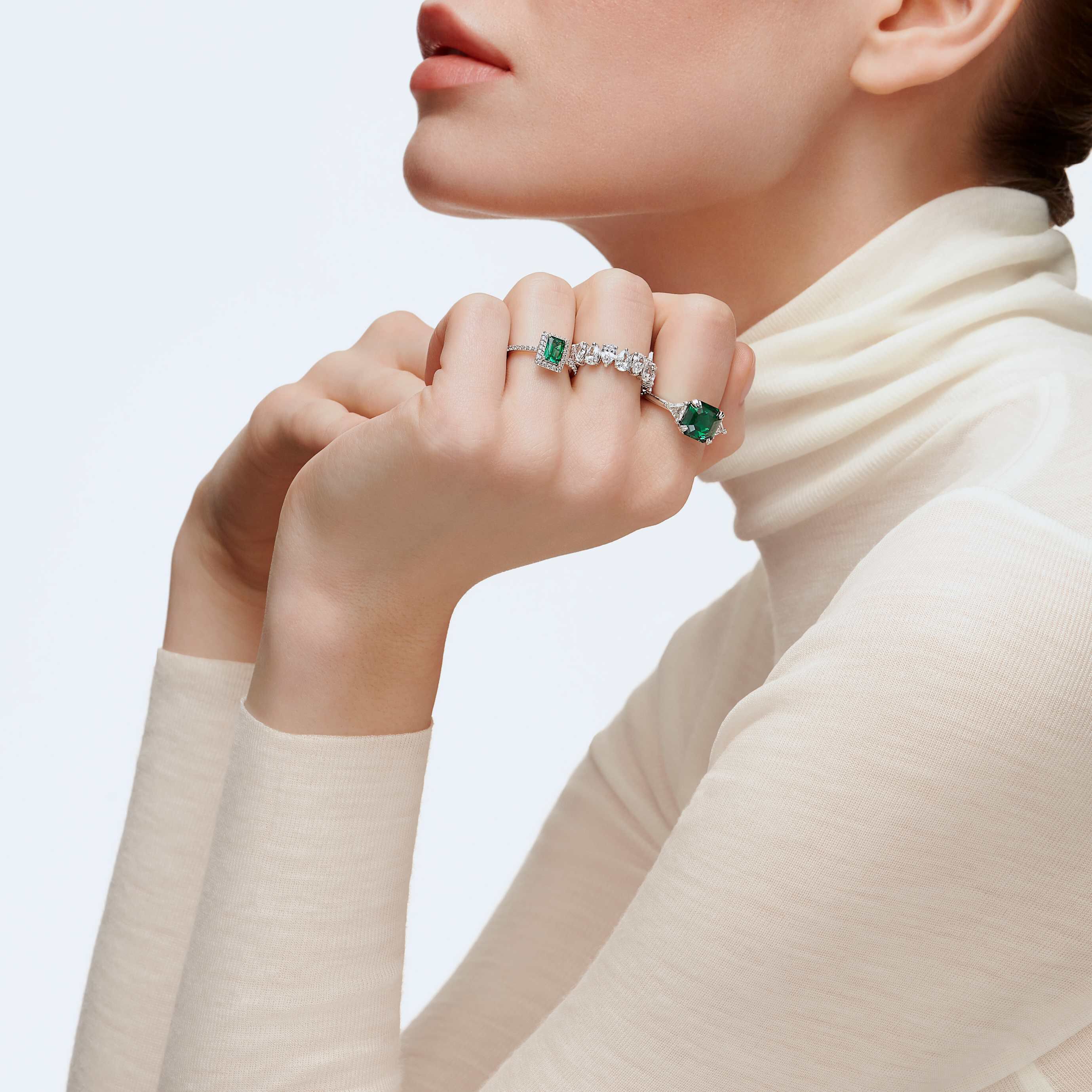 Swarovski angelic rectangular ring hotsell