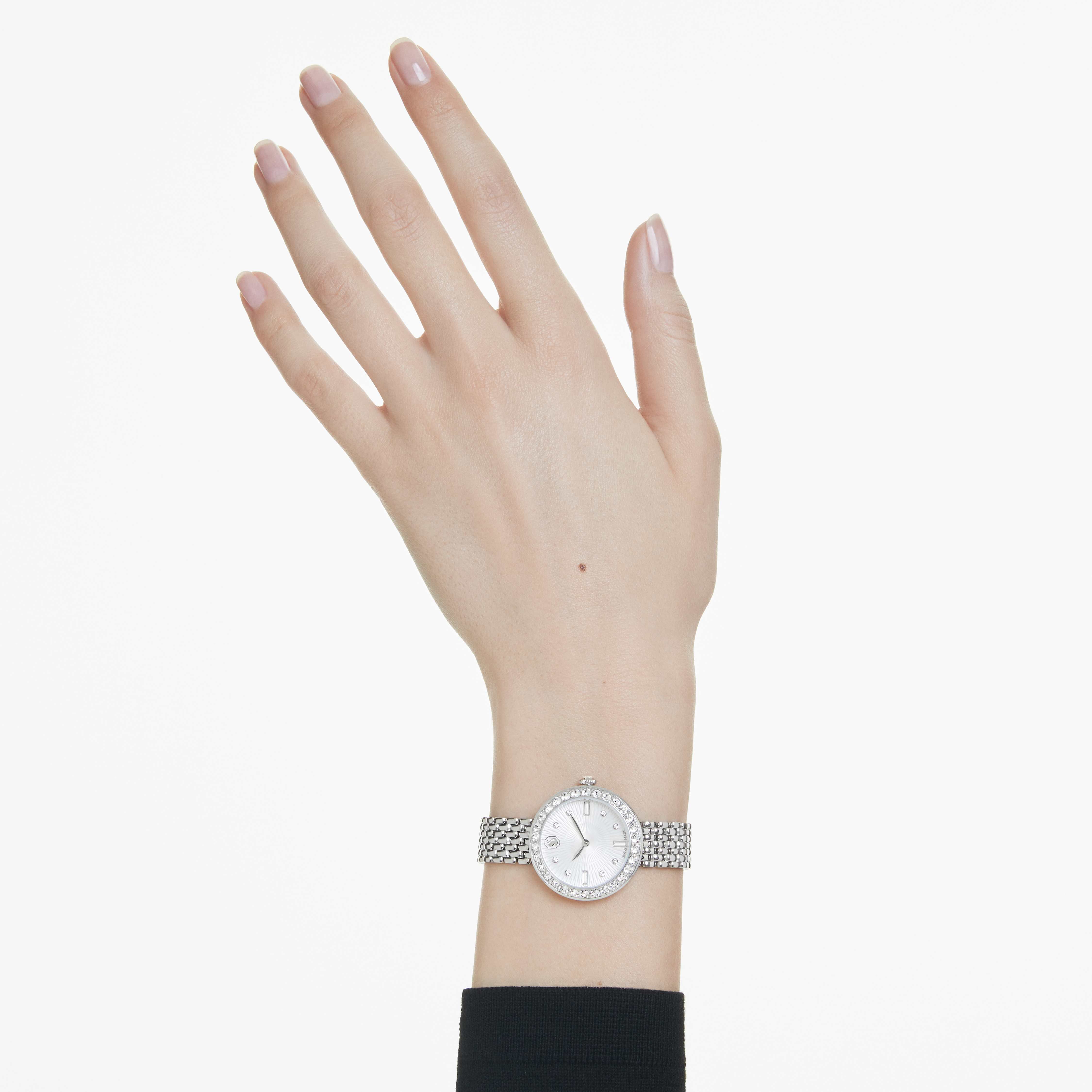 Swarovski silver watch cheap
