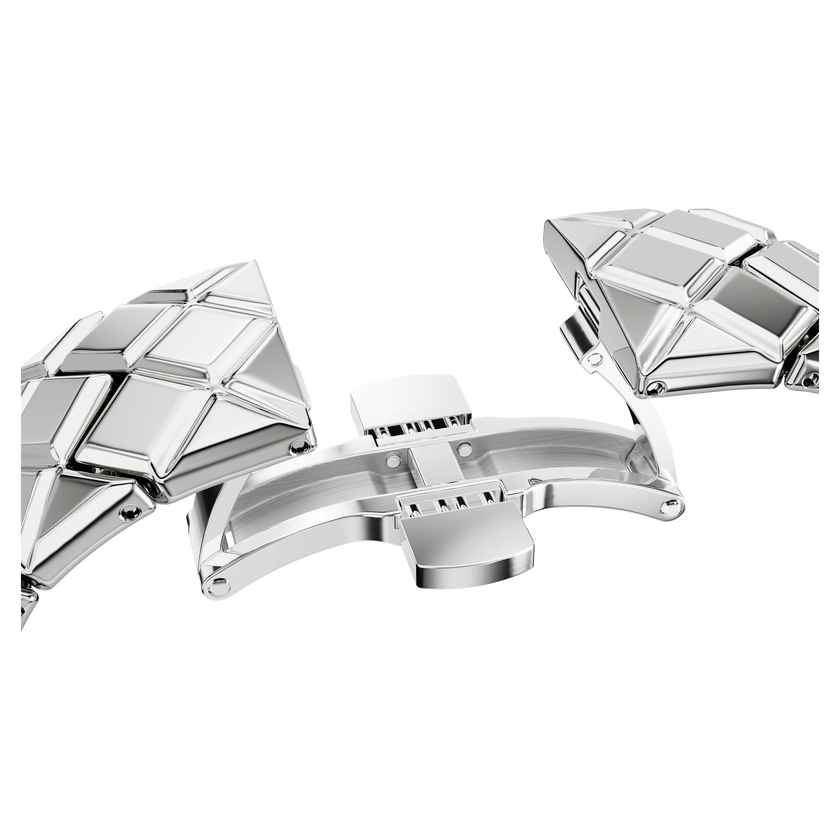 swarovski curiosa bangle watch  crystal bracelet  silver tone  stainless steel