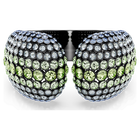 swarovski sublima cuff round cut multicolored ruthenium plated
