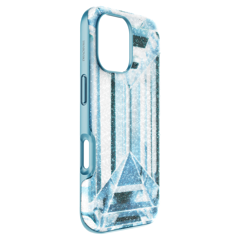 swarovski high smartphone case  crystal effect  iphone  17  blue