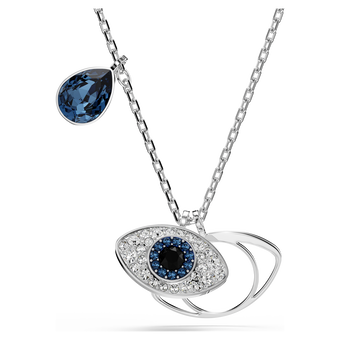 swarovski symbolica pendant  eye  multicolored  rhodium plated