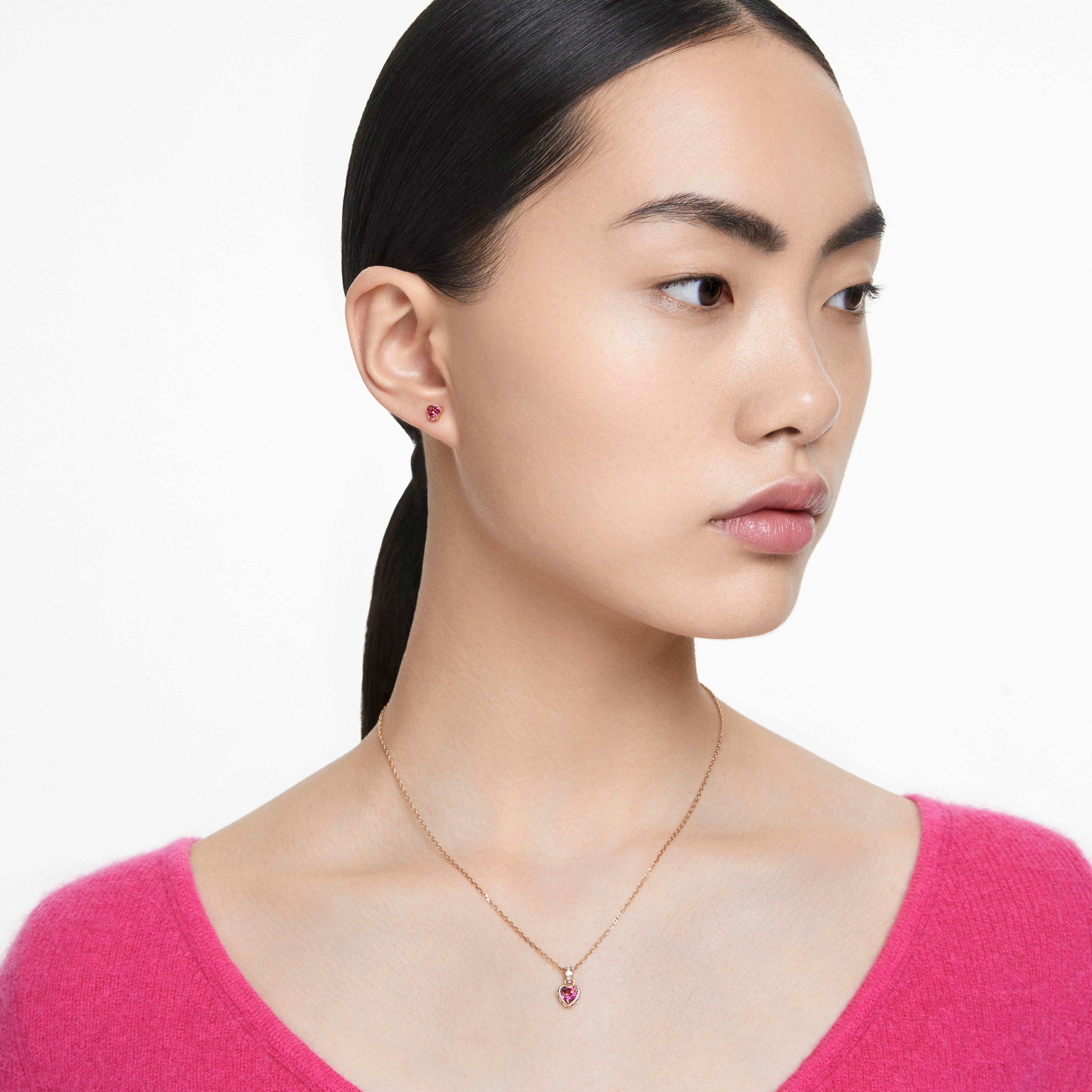 【クーポン対象外】 Buy plated Gold-tone Red, Heart, set, Chroma Swarovski アクセサリー