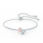 Attract Soul Bracelet, Pink, Rhodium plated