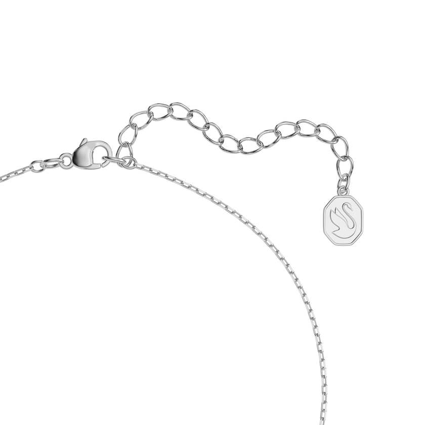 swarovski millenia set  trilliant cut  pink  rhodium plated