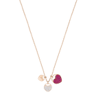 Ginger Pendant, Pink, Small, Rose gold plating