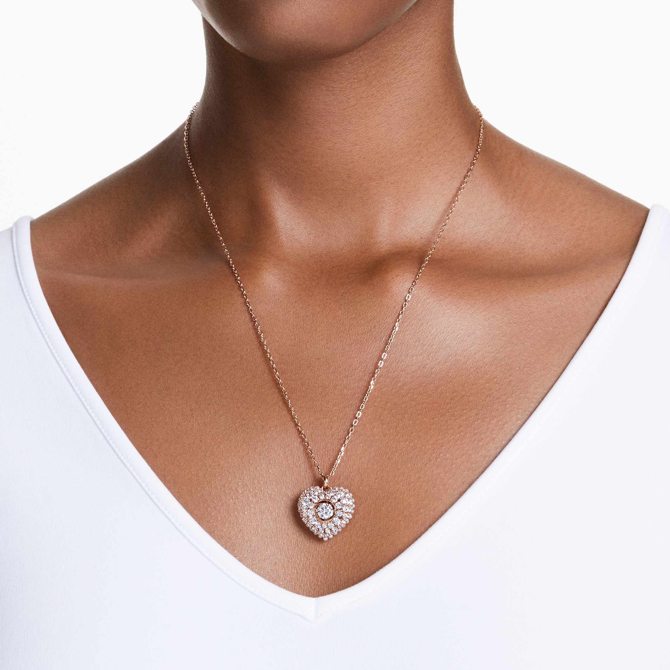 Rose heart pendant shop