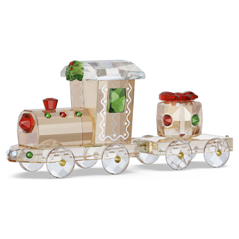 swarovski holiday cheers train set