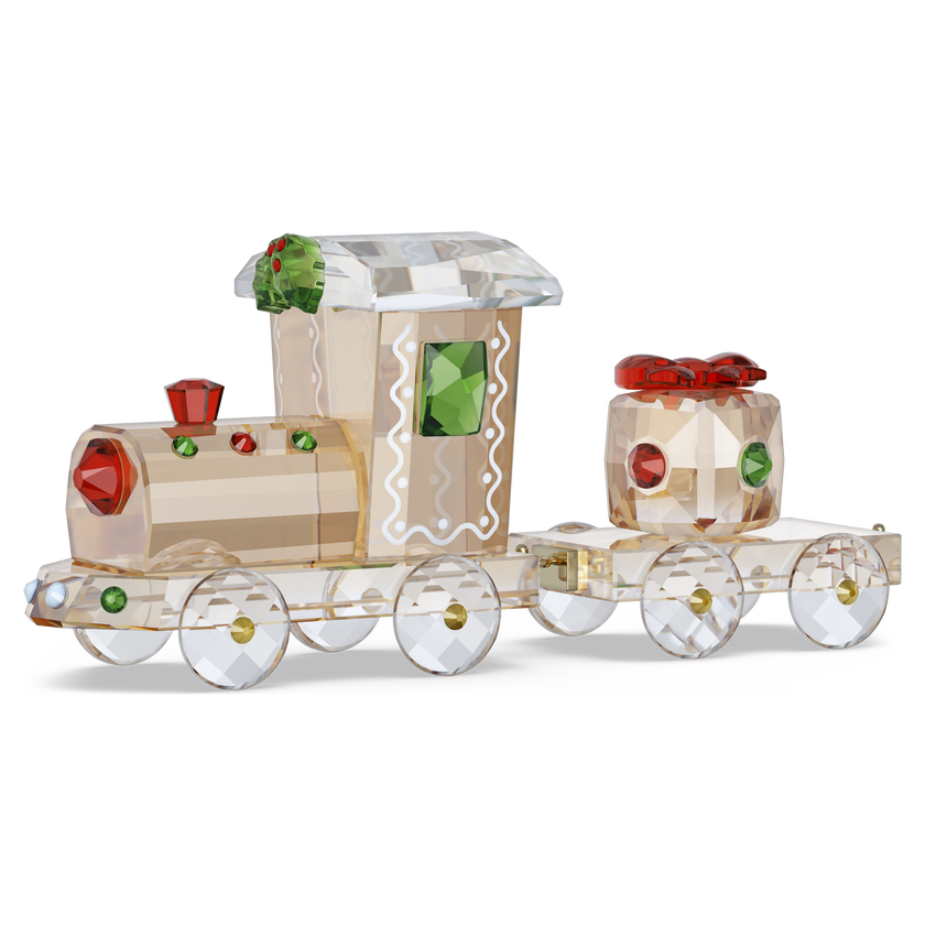 swarovski holiday cheers train set
