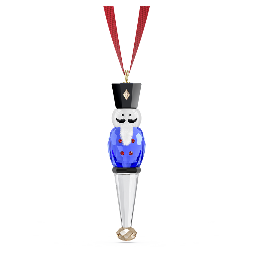 swarovski holiday cheers nutcracker ornament  blue