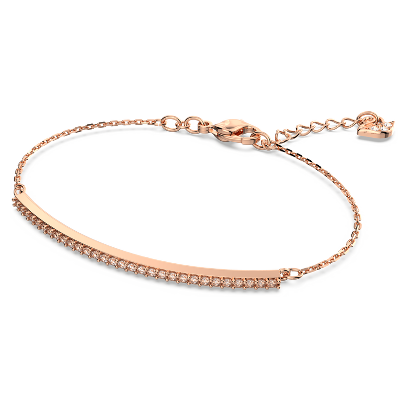 swarovski only bracelet  white  rose gold tone plated
