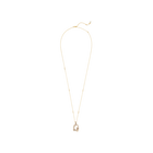 Tigris pendant, Water droplets, Gray, Gold-tone plated