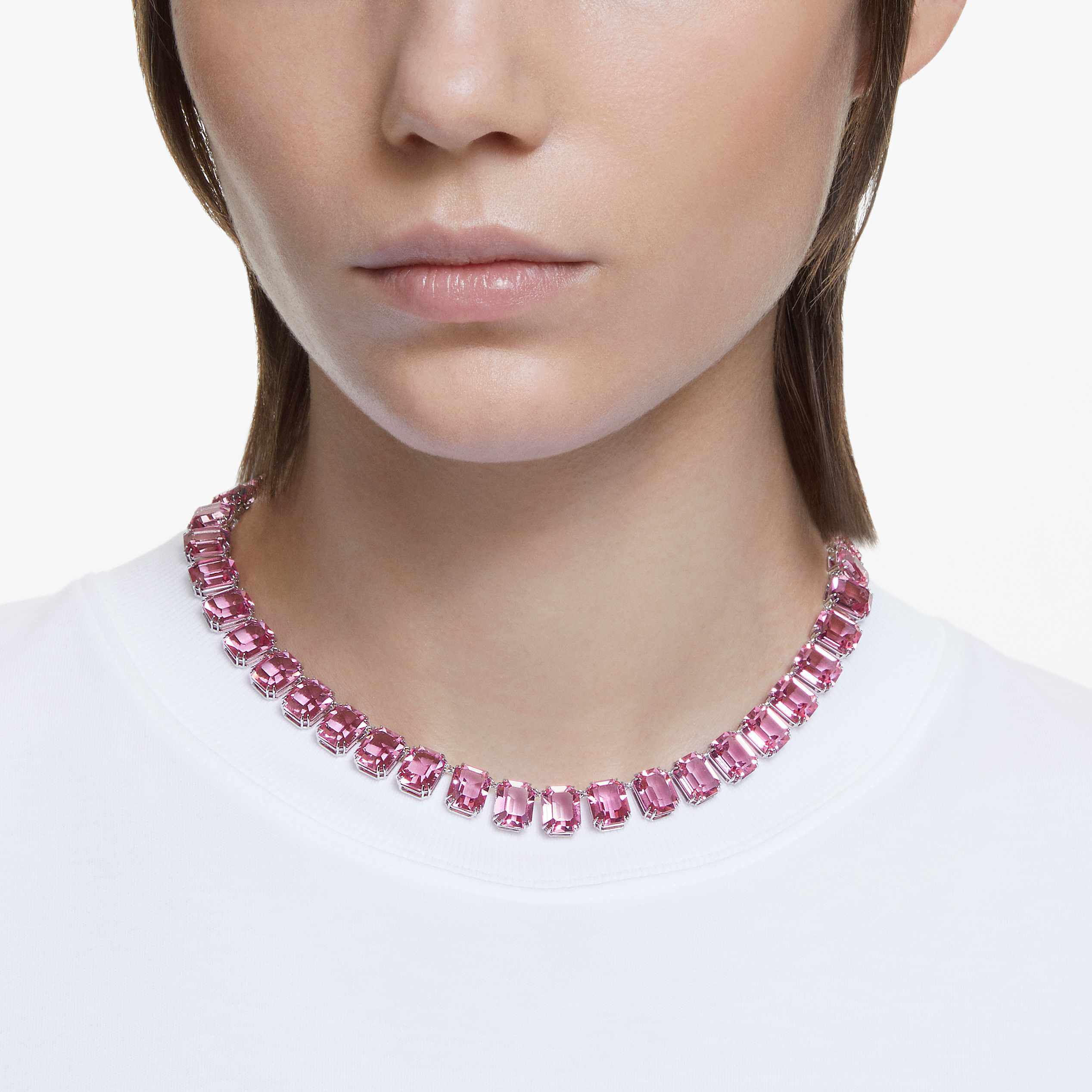 Swarovski sale necklace pink