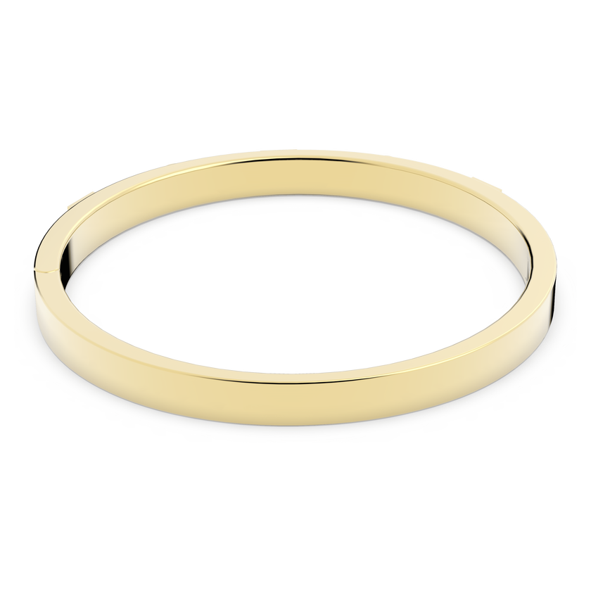 swarovski thrilling deluxe bangle  white  gold tone plated