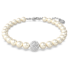 Swarovski Remix Collection strand, White, Rhodium plated