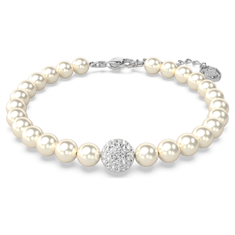 swarovski remix collection strand  white  rhodium plated