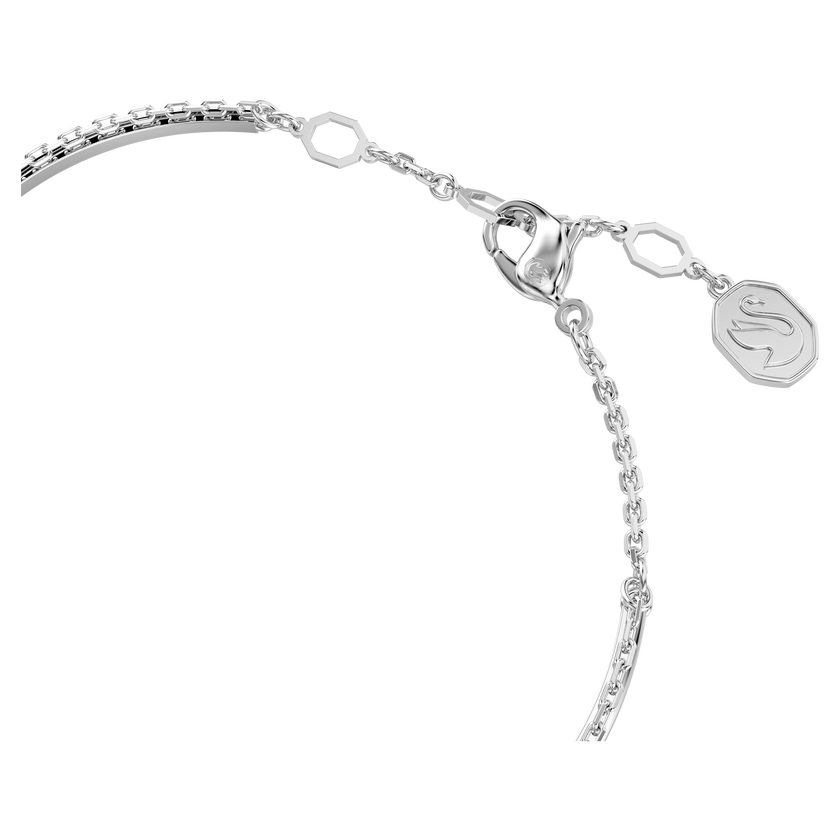 swarovski sublima bangle  white  rhodium plated