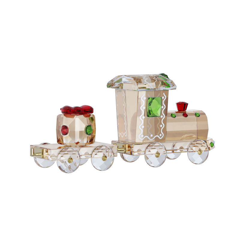 swarovski holiday cheers train set