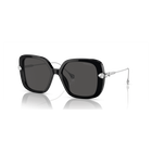 swarovski sunglasses oversized square shape sk6011el black