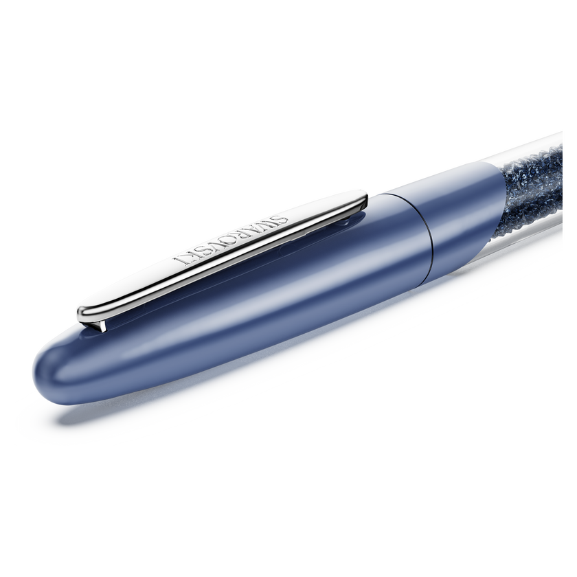 swarovski crystalline nova rollerball pen  blue  chrome plated