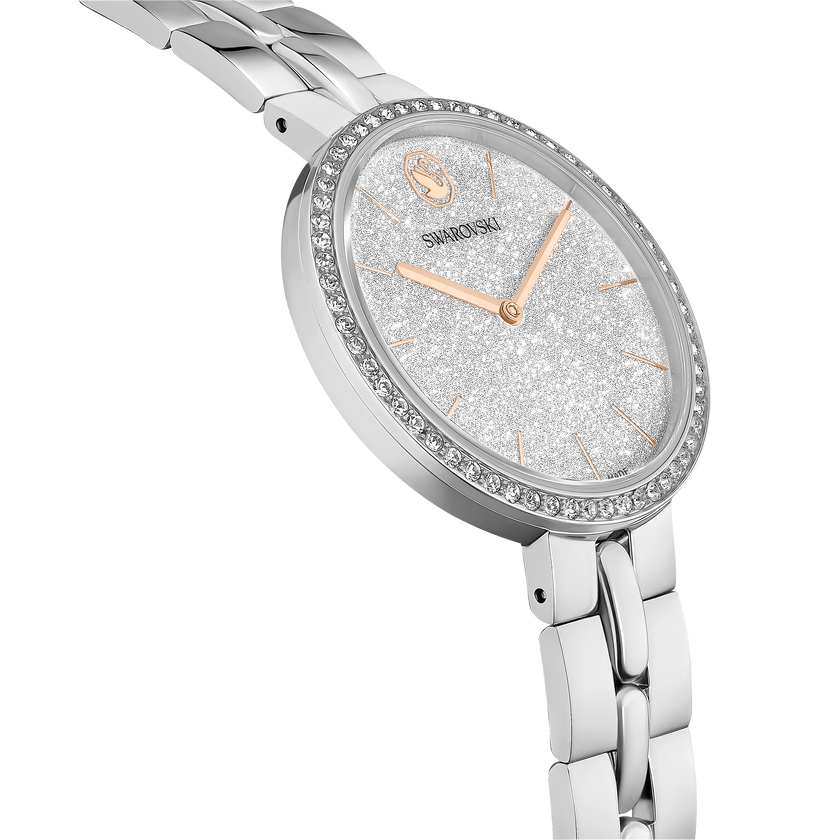 swarovski cosmopolitan watch  swiss made  metal bracelet  silver tone  stainless steel