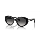 swarovski sunglasses cat eye shape sk6005el black
