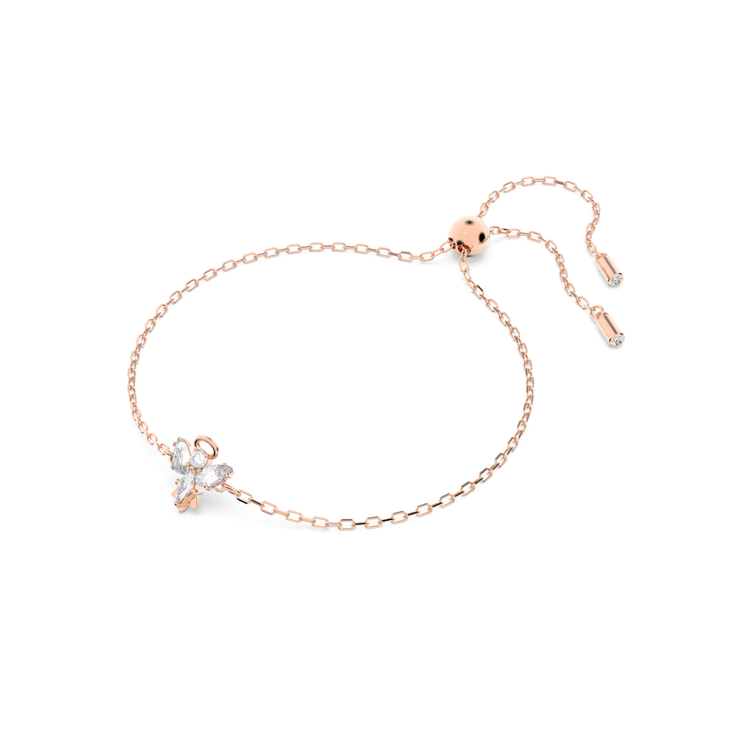 swarovski magic bracelet  angel  white  18k rose gold finish