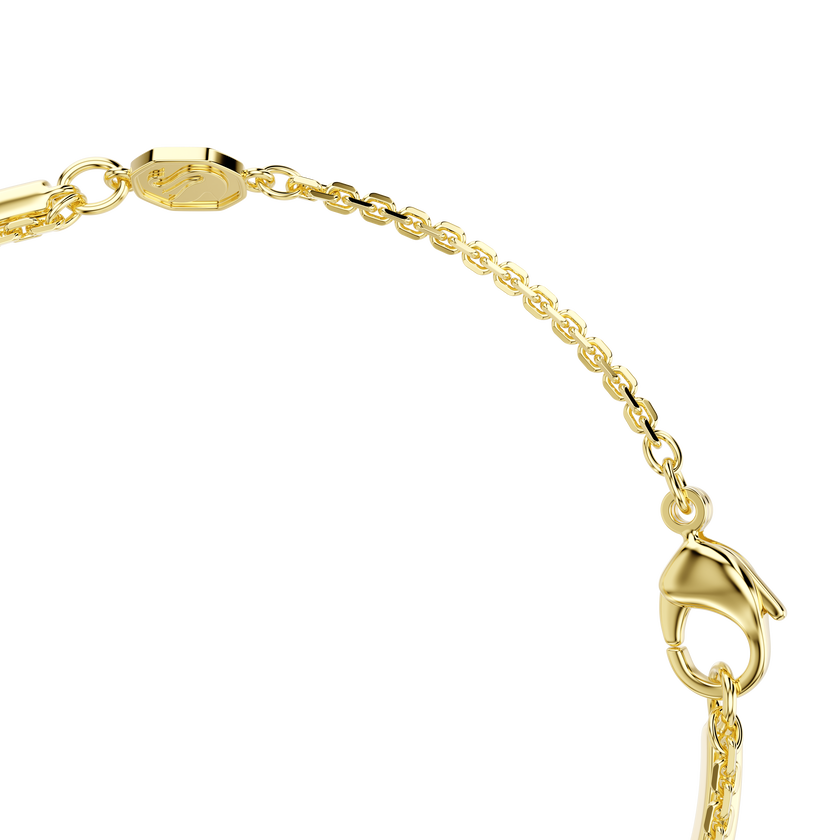 swarovski mesmera bracelet  mixed cuts  white  18k gold finish