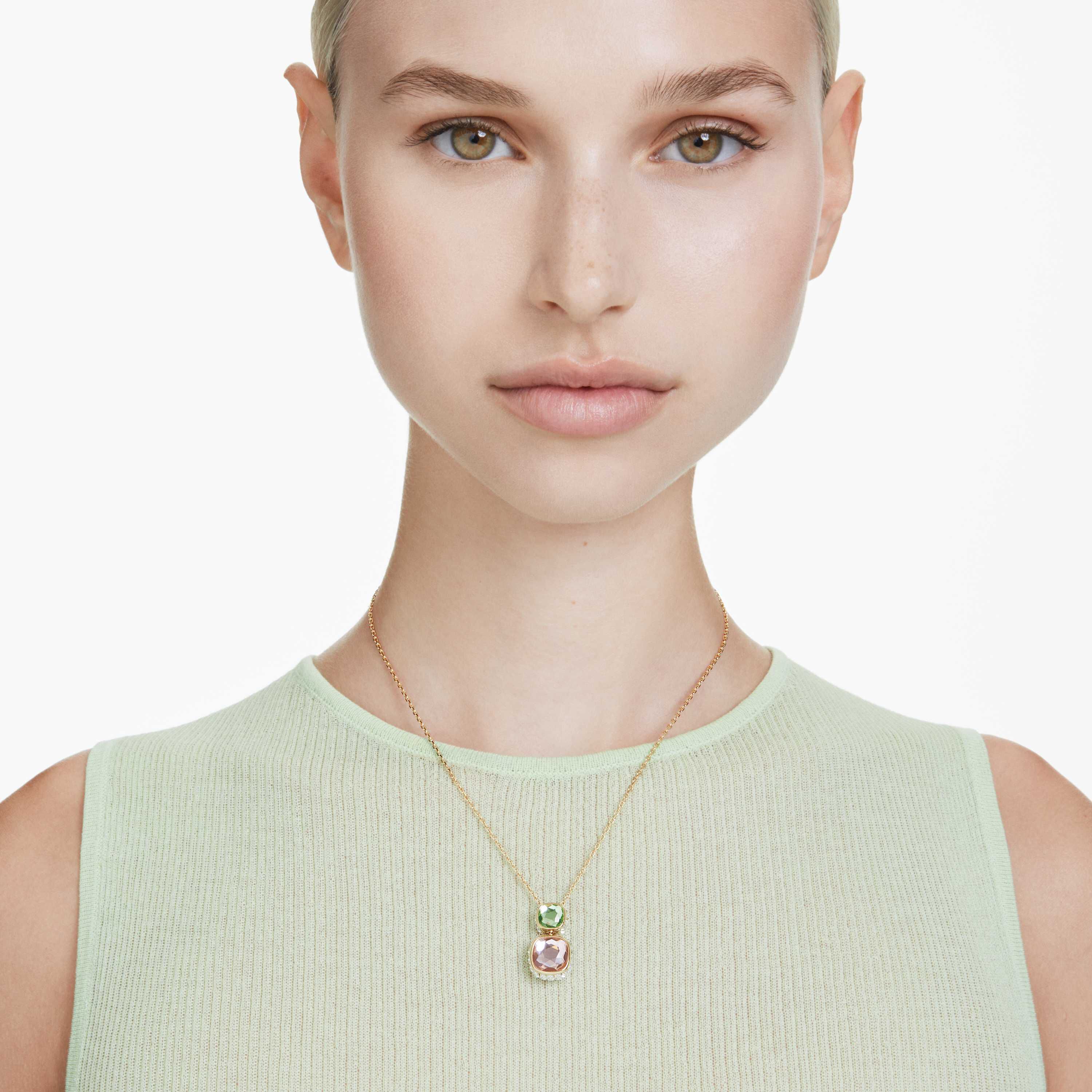 Buy Swarovski Chroma pendant, Cushion cut, Multicolored