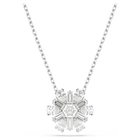 swarovski idyllia pendant mixed cuts snowflake white rhodium plated