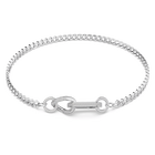 swarovski dextera necklace pav mixed links white rhodium plated