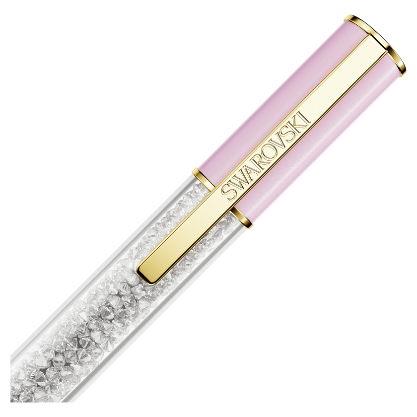 swarovski crystalline lustre ballpoint pen  pink  gold tone plated