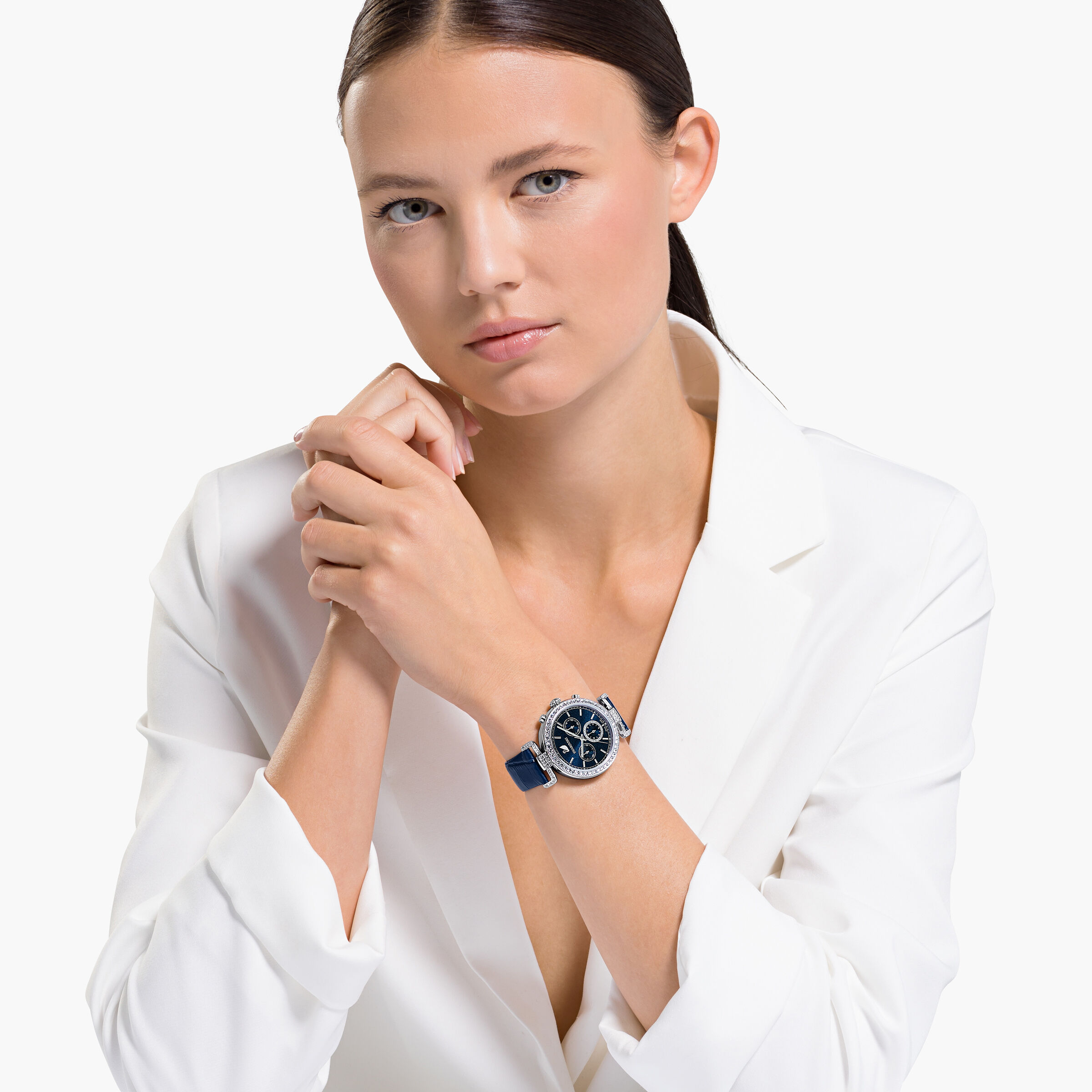 Swarovski era journey shop watch silver