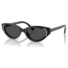 swarovski sunglasses cat eye shape sk6030 black