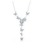 swarovski lilia y necklace butterfly blue rhodium plated