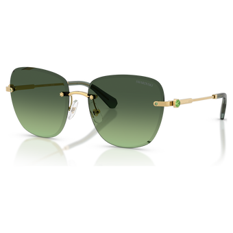 swarovski sunglasses  square shape  sk7043  green