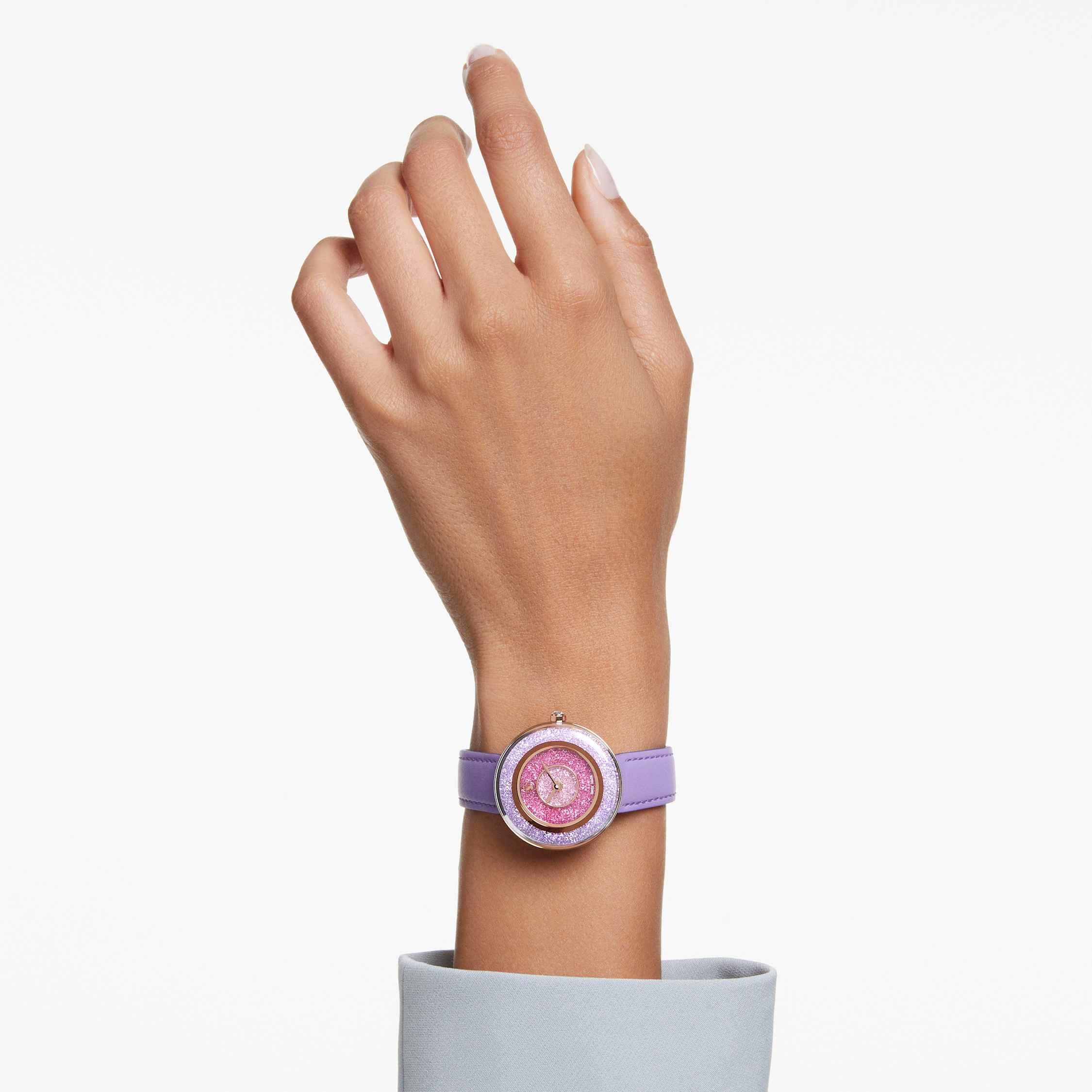 Swarovski watch purple top