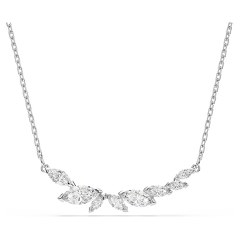 swarovski mesmera necklace  marquise cut  white  rhodium plated