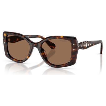 swarovski sunglasses  pillow shape  sk6058u  brown