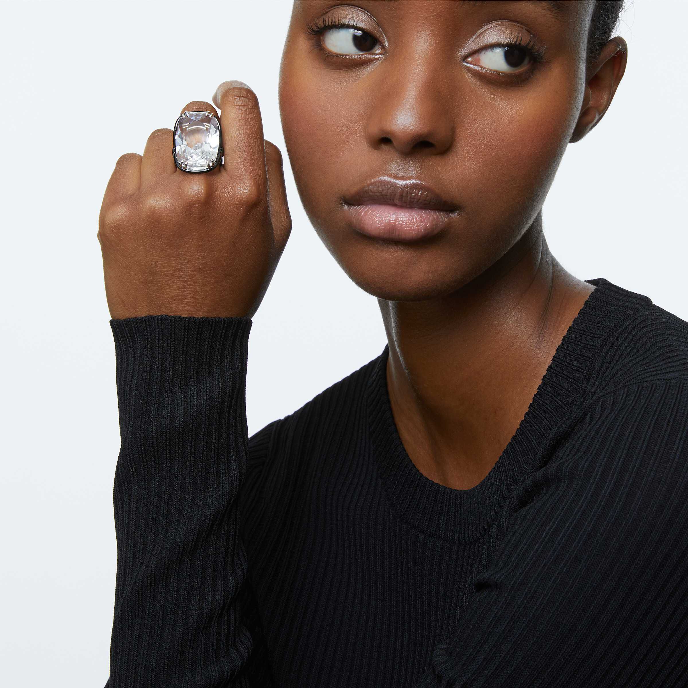 Buy Swarovski Harmonia ring Oversized floating crystal White