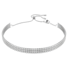 swarovski matrix tennis choker round cut white rhodium plated