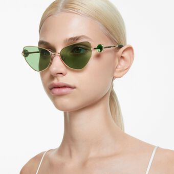 swarovski sunglasses  cat eye shape  sk7003  green