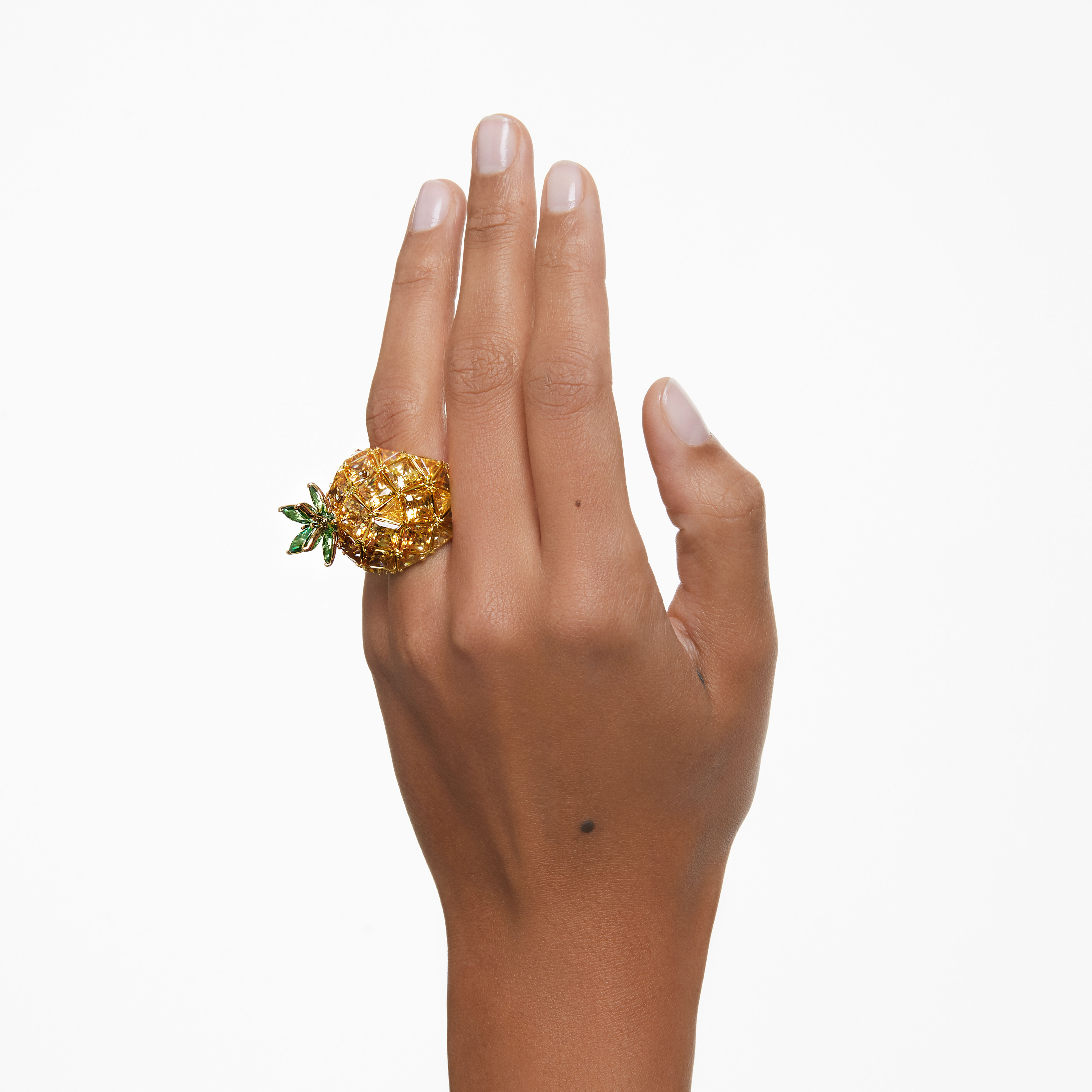 Gold pineapple ring sale