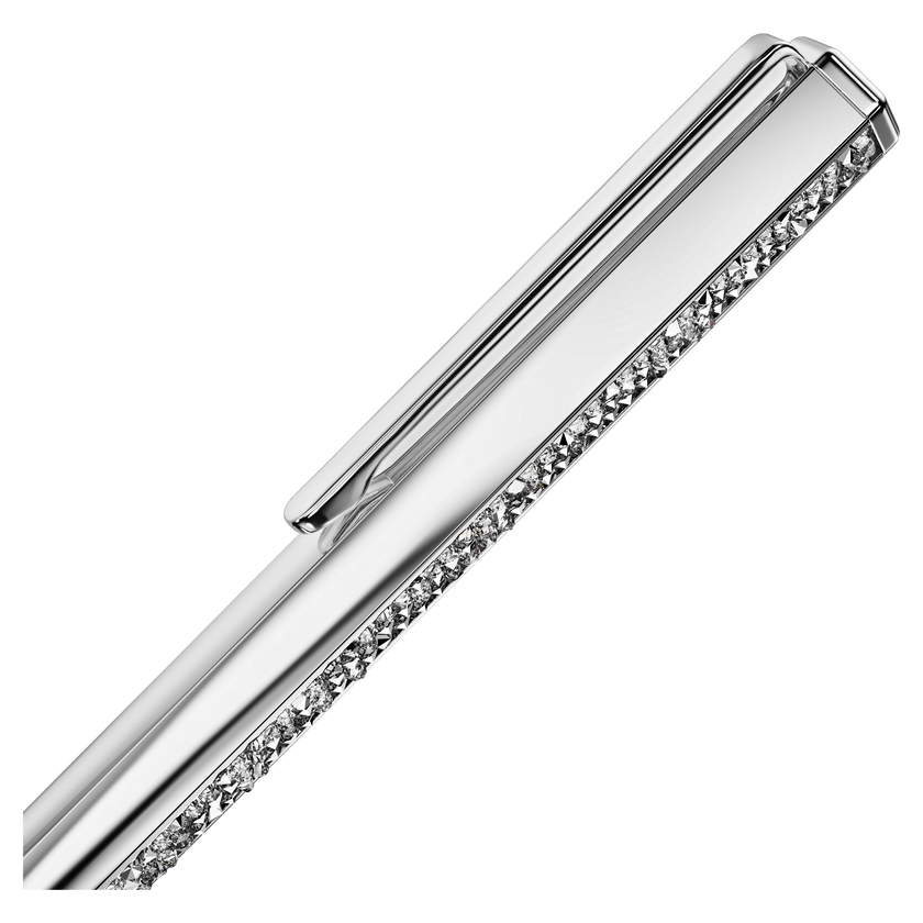 swarovski crystal shimmer ballpoint pen  silver tone  chrome plated