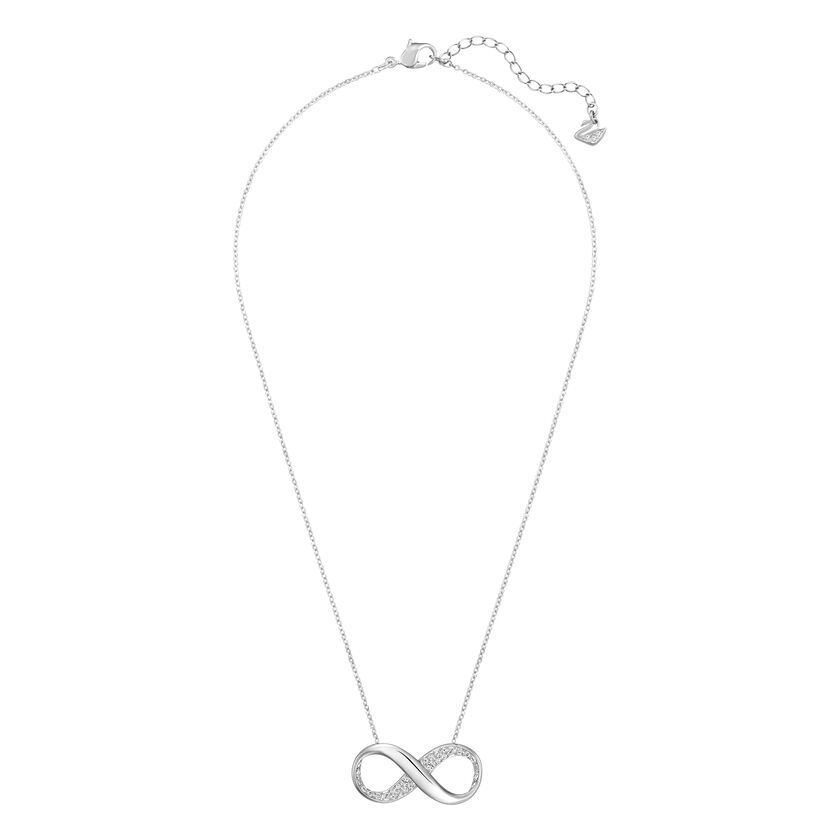 swarovski exist pendant  infinity  white  rhodium plated