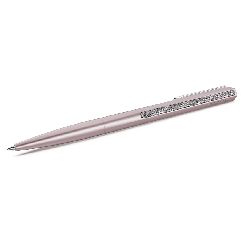 swarovski crystal shimmer ballpoint pen  pink lacquered  rose gold tone finish
