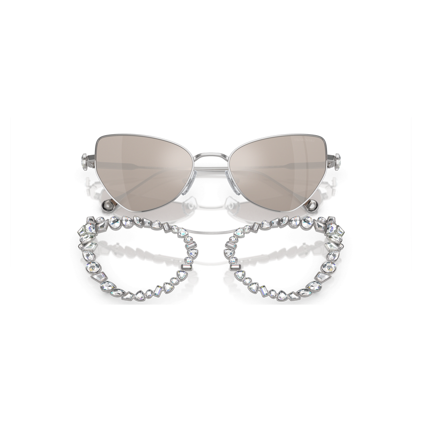 swarovski sunglasses  statement  cat eye shape  sk7011el  white
