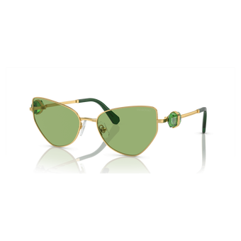 swarovski sunglasses  cat eye shape  sk7003el  green