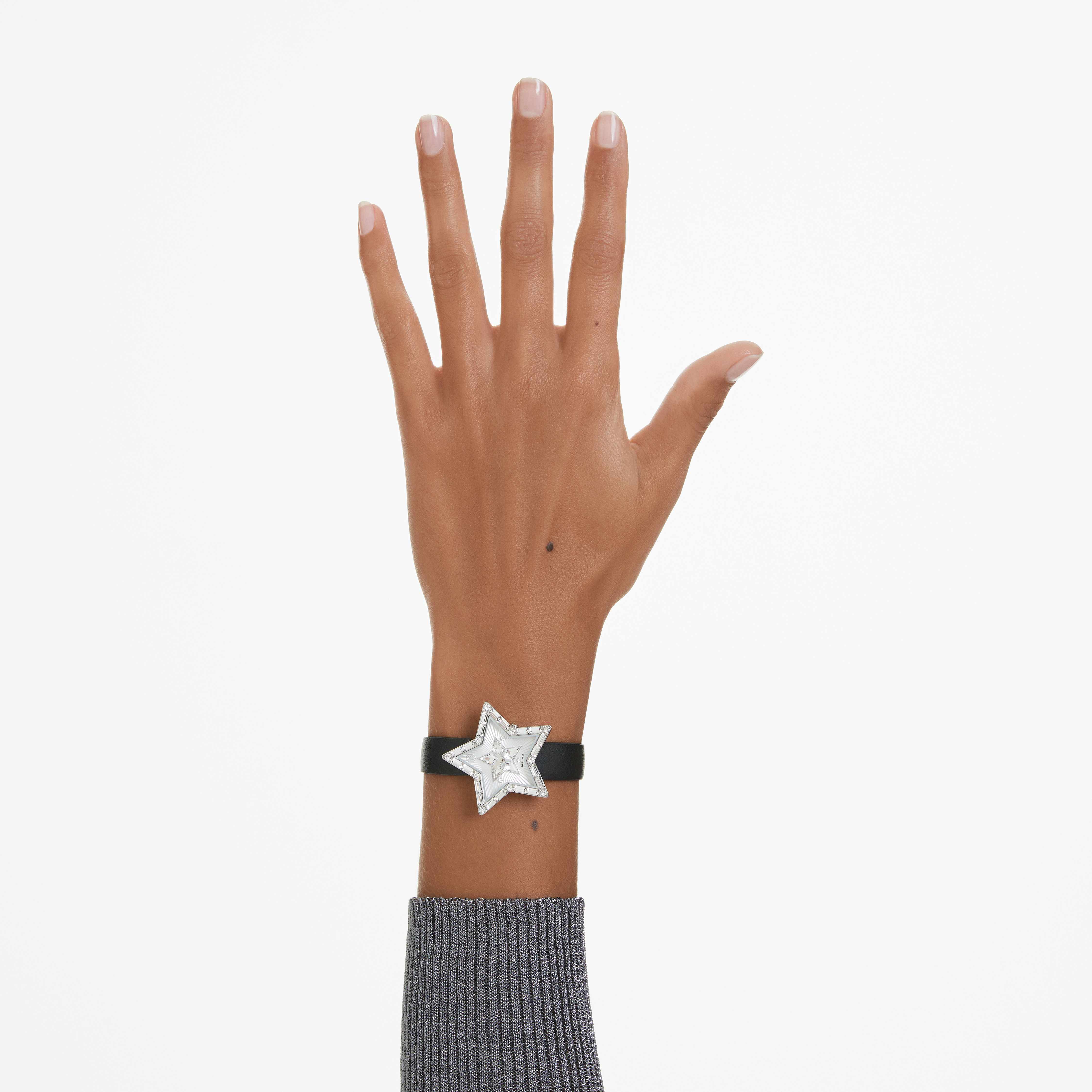 Buy Swarovski Symbolica Star watch Swiss Made Star Leather strap White Stainless Steel